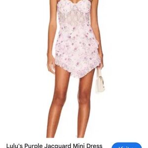 Lovers + Friends Floral Mini Dress - Pink and Purple